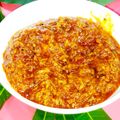Puja Prabhat Jha का कुकस्नैप जब उन्होंने खठी मिठी कच्चे आम की लौंजी (Khatti mithi kachhe aam ki launji recipe in Hindi) बनाया था।