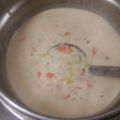 Jose Covarrubias's cooksnap of when they made New England Clam Chowder.