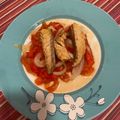 El cooksnap de Ana Muñoz cuando hizo Pimientos asados con caballa.