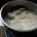 El cooksnap de Mariana Iglesias cuando hizo Filet de merluza a la crema con papas.