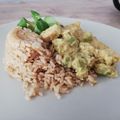 El cooksnap de Alicia Sanchez Diaz cuando hizo Pollo al curry con arroz.