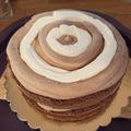 Kovácsné Deme Viktória Cooksnap-ja, amikor elkészítette a(z) Triplacsokis torta receptet.