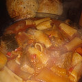 El cooksnap de Alexis&Ana cuando hizo Guiso de fideo con carne.