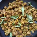 Hema Madhu's cooksnap of when they made சோயா மிளகு வறுவல்/ Soya Chunks Pepper Fry.