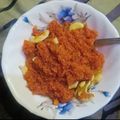 Zoya का कुकस्नैप जब उन्होंने गाजर का हलवा(gajar ka halwa recipe in hindi) बनाया था।