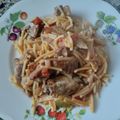 El cooksnap de Maria cuando hizo Fideos con costillas de cerdo.