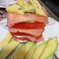 El cooksnap de Virginia. cuando hizo Ensalada de tomate salmón y queso fresco y aguacate con Vidalim.