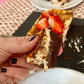 El cooksnap de Marieta cuando hizo Brownie cheesecake 🤎.