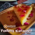 Cooksnap Aznie Khasri semasa beliau membuat Puding Karamel Tanpa Telur.