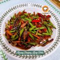 Cooksnap Mahadiah semasa beliau membuat Kacang Panjang & Bilis Goreng.