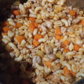 El cooksnap de Rosario Marquez cuando hizo Pasta con cerdo y verduras.