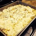 Kim Cardella's cooksnap of when they made Mac and cheese with hamburger.