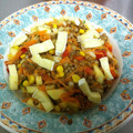 El cooksnap de Tartas Anita Correa cuando hizo Ensalada de lentejas con manzana.
