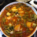 El cooksnap de Javier Caro Fernández cuando hizo Judías verdes con tomate y jamón.