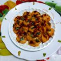 Ramaben Joshi's cooksnap of when they made Chilli Garlic Potato (A Spicy Korean Snack).