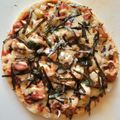 Duncan Wambua's cooksnap of when they made Teriyaki Chicken Pizza.