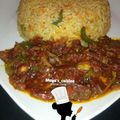 maya's_cuisine's cooksnap of when they made Nigerian carrot fried rice with minced meat soup.
