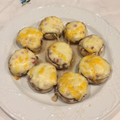 El cooksnap de Aliciagg cuando hizo Champiñones rellenos de Jamón, con Bechamel gratinados😋🍽.