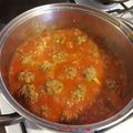 El cooksnap de Gabriel López cuando hizo Albondiguitas de carne y salsa.