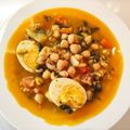 El cooksnap de Joan Fuentes cuando hizo Garbanzos con bacalao al pimentón.