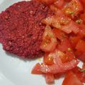 El cooksnap de Lola Narvaez cuando hizo Hamburguesas de Remolacha.