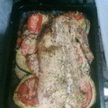El cooksnap de Sheila cuando hizo Pez ángel a la cerveza con mix de verduras para el Viernes Santo.