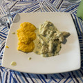 El cooksnap de Cranky I cuando hizo Pechuga de pollo a la crema con verdeo.