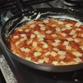 El cooksnap de Carolina Cruz cuando hizo Pizza hawaiana casera en sartén.