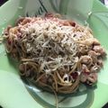 Cooksnap dari SASA untuk resep Spaghetti Aglio Olio Chicken Enak dan Mudah