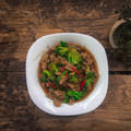 Cooksnap dari Thatarft untuk resep Brokoli Sapi Lada Hitam