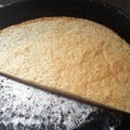 El cooksnap de Maria Silvana cuando hizo Fainá de queso.