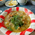 El cooksnap de Yanny Gallardo cuando hizo Caldillo de mariscos surtidos.