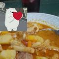 El cooksnap de Carolina Rubattino cuando hizo Buseca de mondongo.