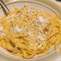 El cooksnap de Daniel González cuando hizo Spaghetti con feta y tomates cherry.