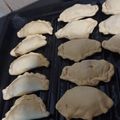 El cooksnap de alejandramedina519 cuando hizo Empanadas criollas (morrón, cebolla, huevito duro, pasa de uva y aceitunas), con masa casera🥟.