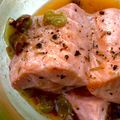 il Dolce per Amore quando ha preparato SALMONE SCOTTATO SALSA AGRODOLCE ALL’UVA