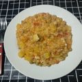 El cooksnap de Caritho Yriarte cuando hizo Guiso de arroz con pollo.