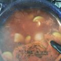 El cooksnap de Eli cuando hizo Caldo de verduras enchipotlado.