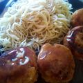 El cooksnap de DelicIANNcook cuando hizo Albóndigas de berenjena agridulces.