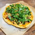 Anmen's cooksnap of when they made Mediterranean Pizza with Wagyu Sausage.