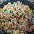 El cooksnap de Maria Ortiz cuando hizo Arroz tres delicias.