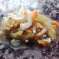 El cooksnap de Fernanda Sancricca cuando hizo Pencas de acelga al escabeche.