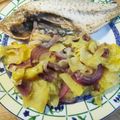 El cooksnap de Javier Botello cuando hizo Lubina abierta al horno.