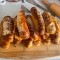 Noémi Hazafi Cooksnap-ja, amikor elkészítette a(z) Hamburger puffancs és hotdog kifli receptet.