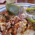 Lauren's cooksnap of when they made My Stuffed Peppers.