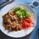 Cooksnap DyaKakgerl semasa beliau membuat Chicken Chop Black Pepper Mushroom Sauce.