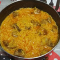 El cooksnap de Ferriz Nicolas Sonia cuando hizo Fideos a la cazuela con costilla de cerdo y toque de almendra.