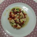 El cooksnap de Zaira cuando hizo Tartar de langostinos con aguacate y granada.