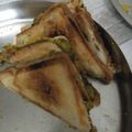 Rashmi Mishra का कुकस्नैप जब उन्होंने प्याज के सैंडविच (Pyaz ke sandwich recipe in hindi) बनाया था।