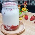รูป Cooksnap ของ Loly Channel เมื่อเขาทำ นมสตรอว์เบอร์รี่เกาหลี Fresh Strawberry Milk 🍓🍓